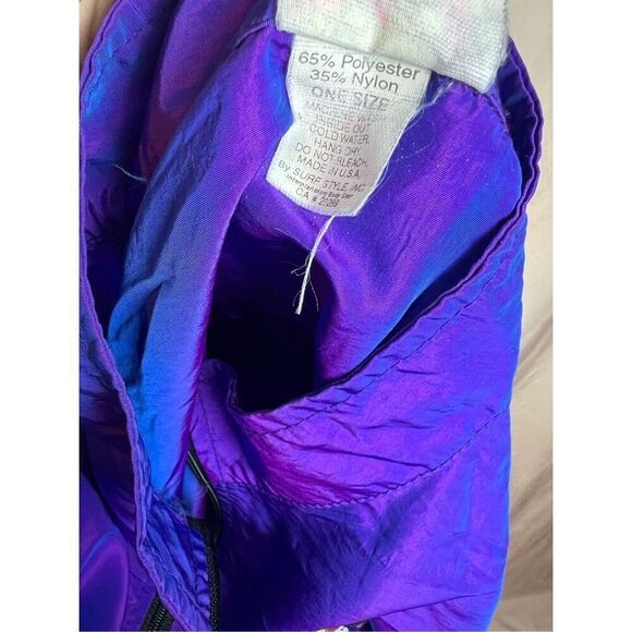 Vintage Plus Size Dolphin Celestial Windbreaker XL 90s 80s - Picture 8 of 8